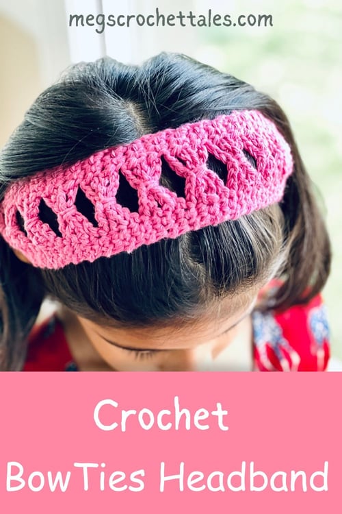 Crochet Bow Ties Headband (1)